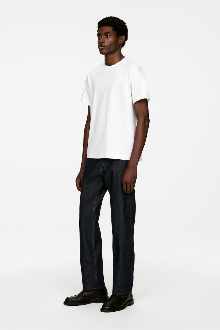 H&M Midweight T-Shirt - Blu Polvere - UOMO