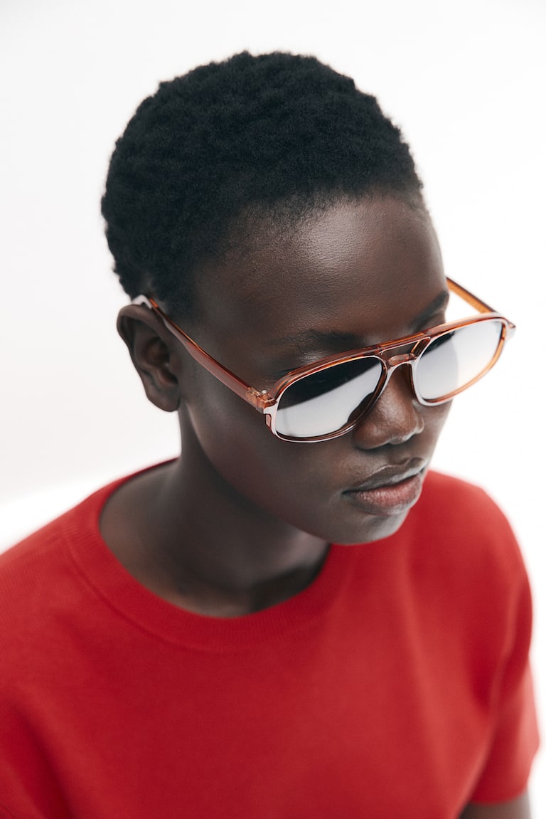 H&M Occhiali Da Sole Modello Pilota - Marrone - DONNA