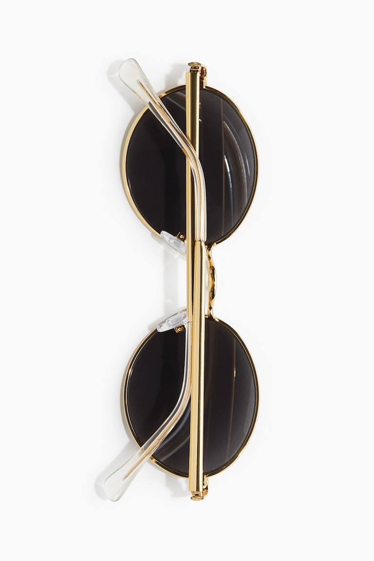 H&M Occhiali Da Sole Ovali - Dorato - DONNA