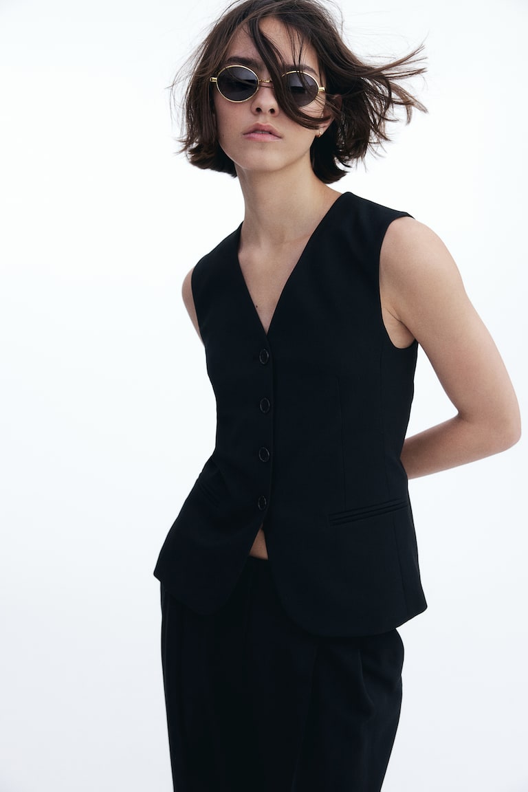 H&M Occhiali da sole ovali - Dorato/nero - DONNA