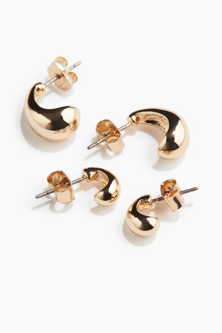 H&M Orecchini 2 Paia - Dorato - DONNA