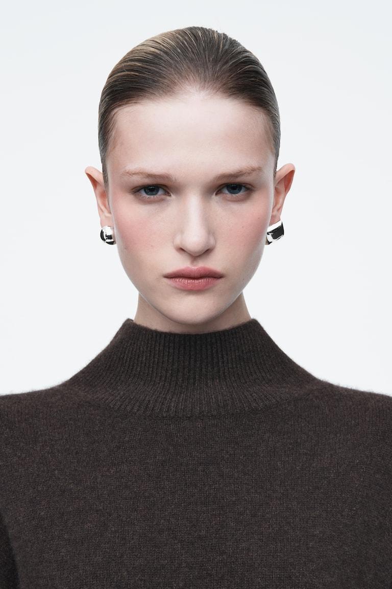 H&M ORECCHINI A BOTTONE SPAIATI - ARGENTO - DONNA