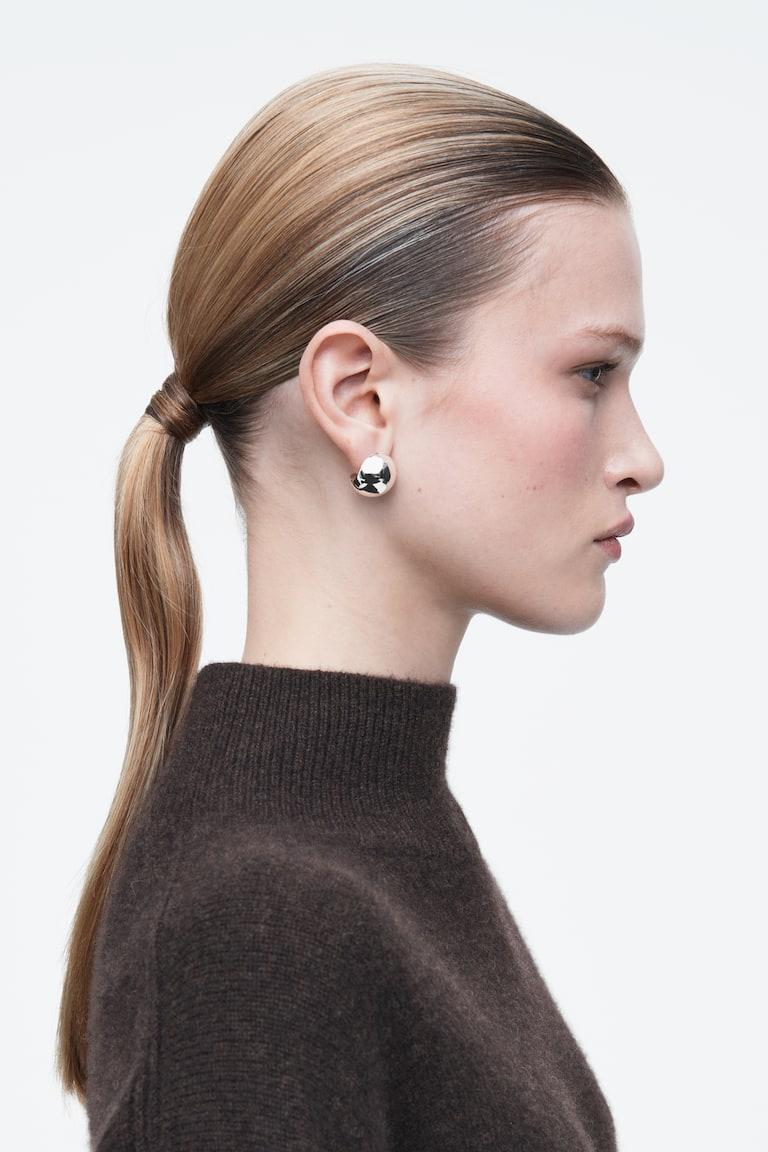 H&M ORECCHINI A BOTTONE SPAIATI - ORO - DONNA