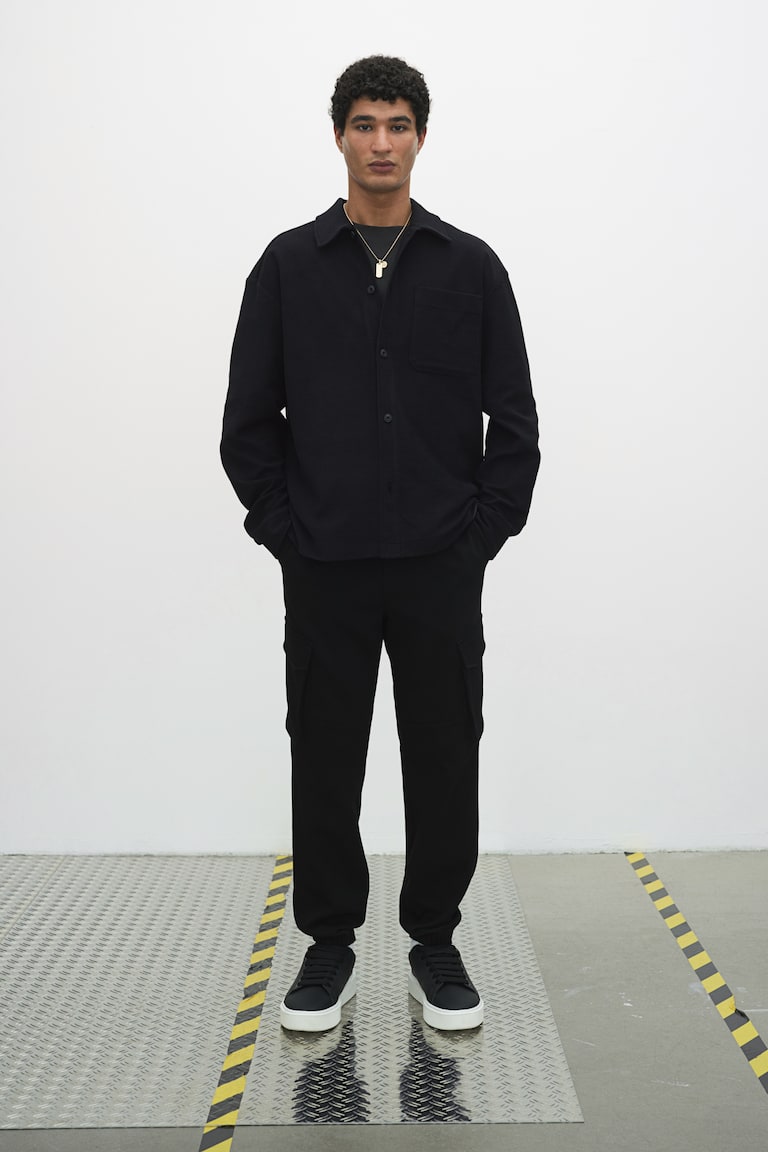 H&M Overshirt spazzolata Loose Fit - Crema - UOMO