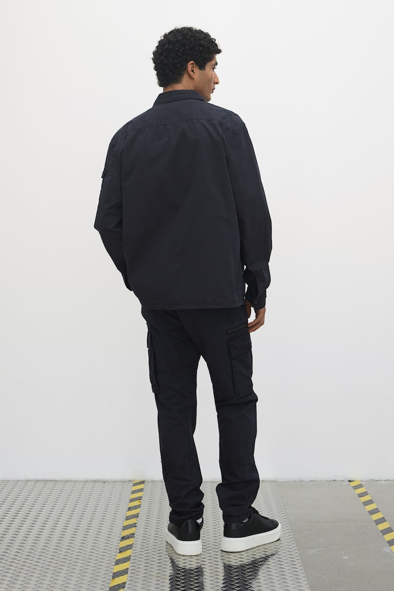 H&M Overshirt Utility Regular Fit - Nero - UOMO