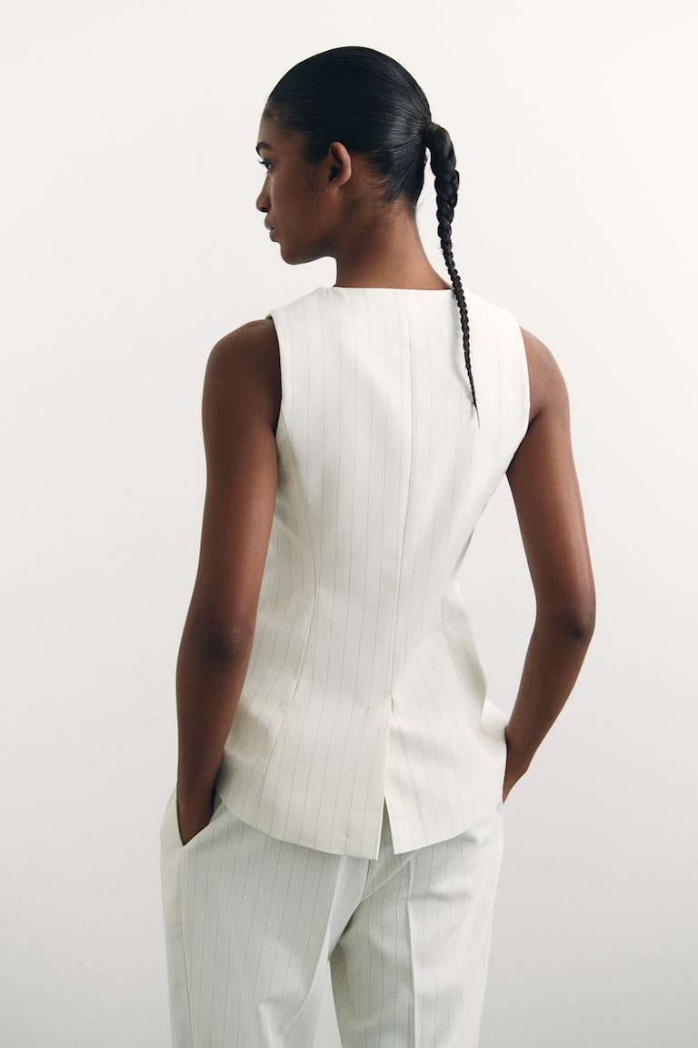 H&M Panciotto Lungo - Beige Chiaro - DONNA