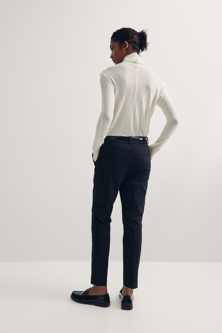 H&M Pantaloni A Sigaretta - Bianco - DONNA