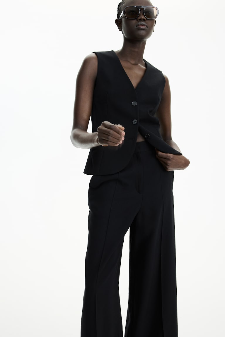 H&M Pantaloni Ampi - Bianco - DONNA