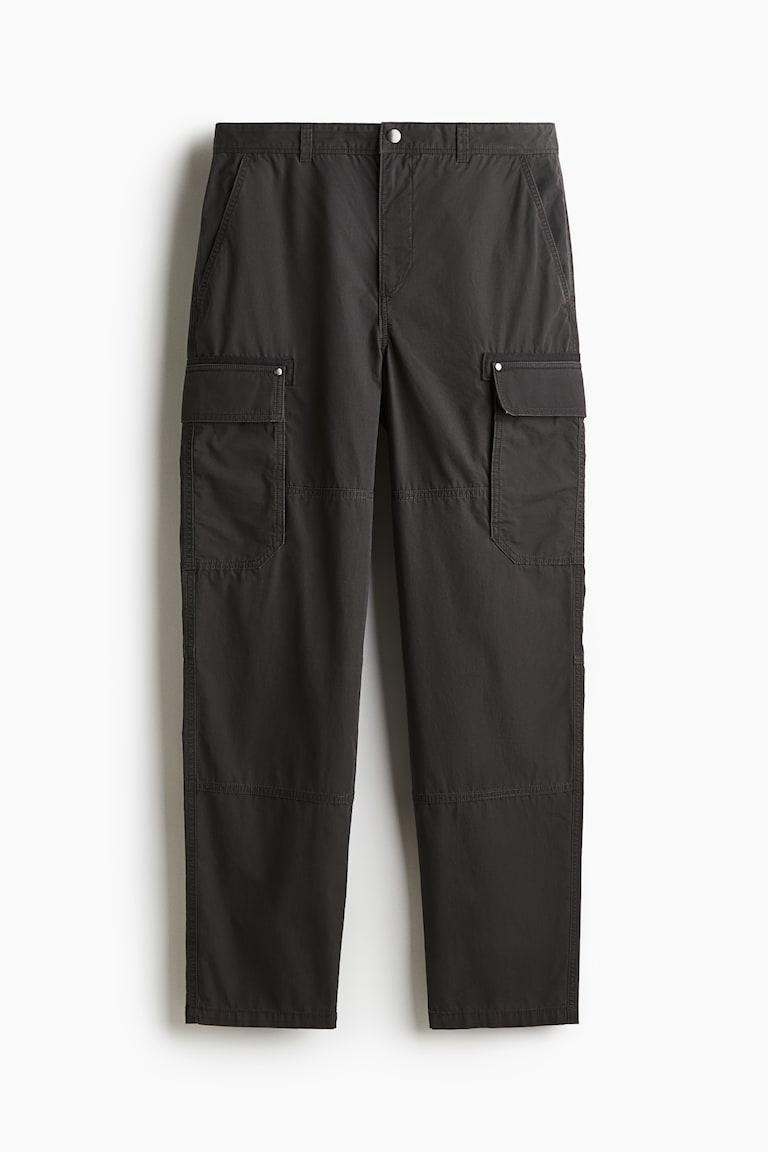 H&M Pantaloni Cargo Relaxed Fit - Grigio Scuro - UOMO