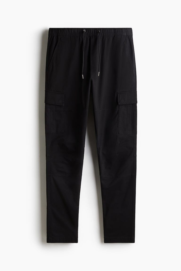 H&M Pantaloni cargo Slim Fit - Bianco - UOMO