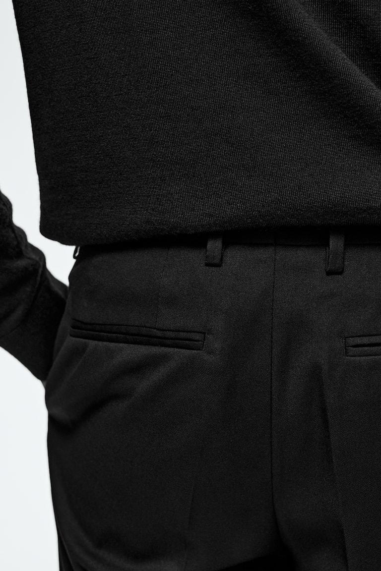 H&M Pantaloni Da Completo Slim Fit - Blu Navy - UOMO