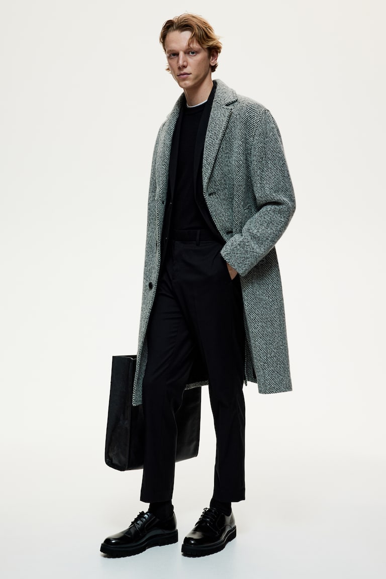 H&M Pantaloni da completo Slim Fit - Blu navy - UOMO