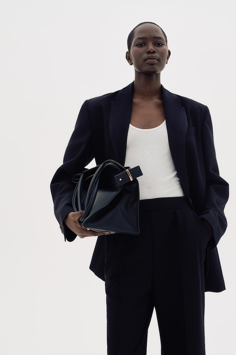 H&M Pantaloni Eleganti A Vita Alta - Nero - DONNA