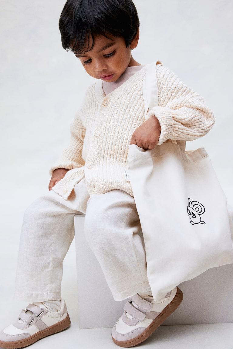 H&M Pantaloni In Lino - Beige Chiaro - BAMBINO