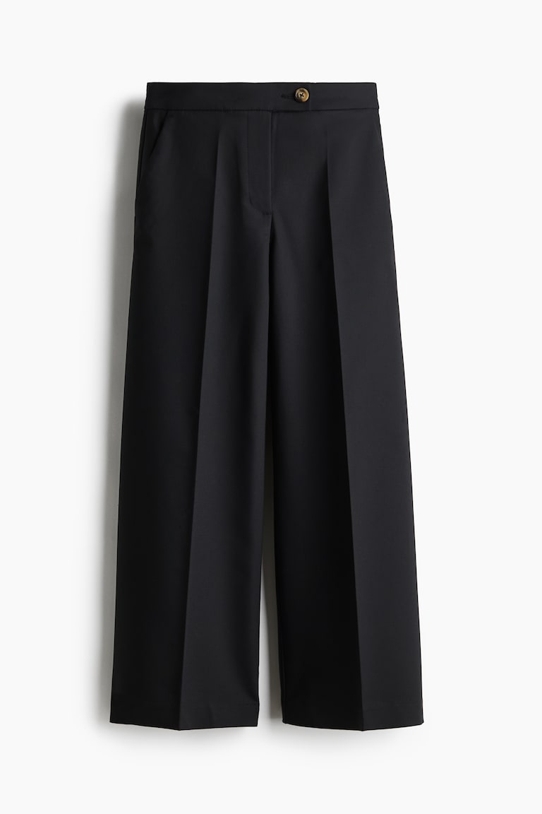 H&M Pantaloni Sartoriali Ampi - Blu Navy - DONNA