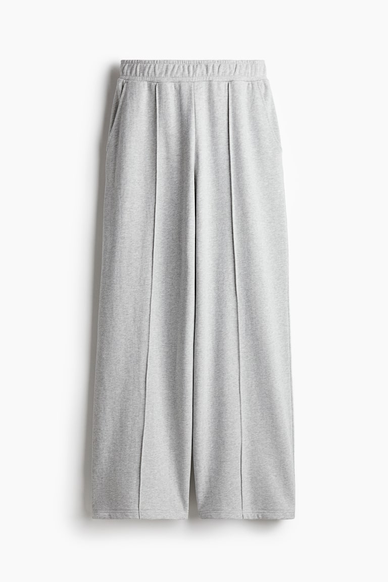 H&M Pantaloni sportivi ampi - Grigio mélange - DONNA
