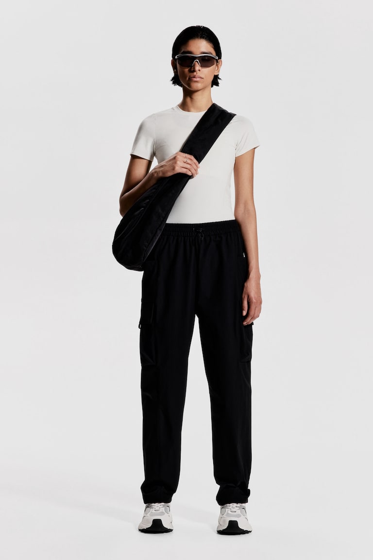 H&M Pantaloni sportivi idrorepellenti - Greige - DONNA