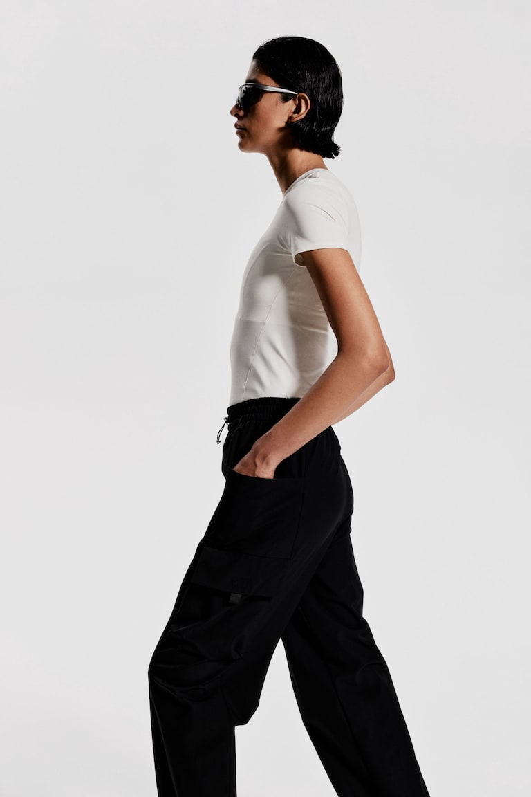 H&M Pantaloni Sportivi Idrorepellenti - Nero - DONNA