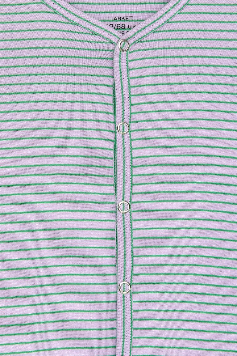 H&M Pigiama In Cotone - Bianco Sporco/Nero - BAMBINO