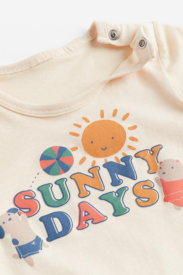 H&M Pigiama Intero Fantasia - Azzurro/balene - BAMBINO