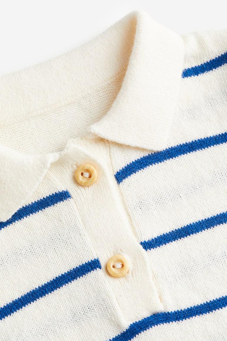 H&M Polo In Maglia - Crema - BAMBINO