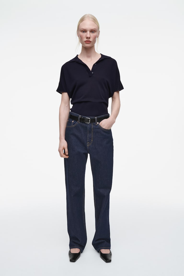 H&M POLO IN MAGLIA - ROSSO - DONNA