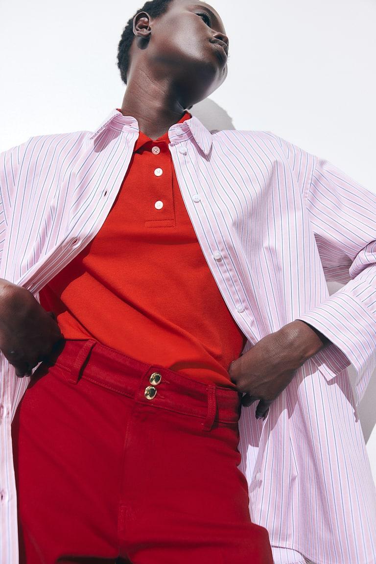 H&M Polo - Rosso/Sport Studios - DONNA