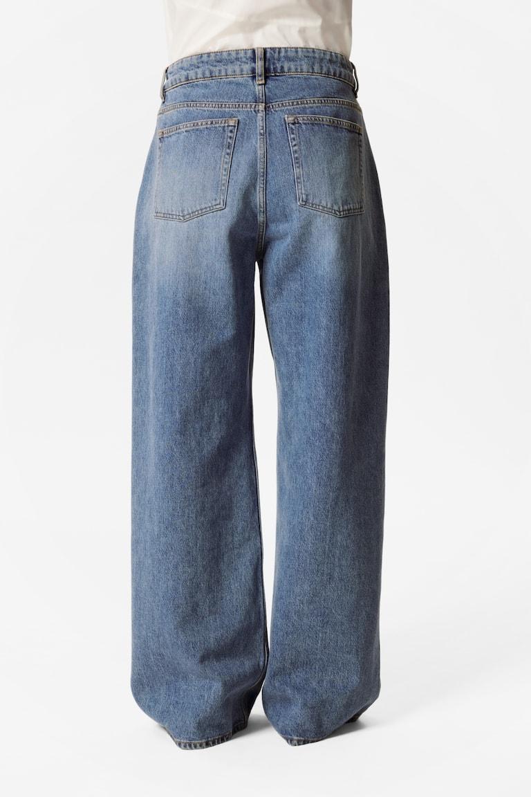 H&M Relaxed Wide-Leg Jeans - Nero - DONNA