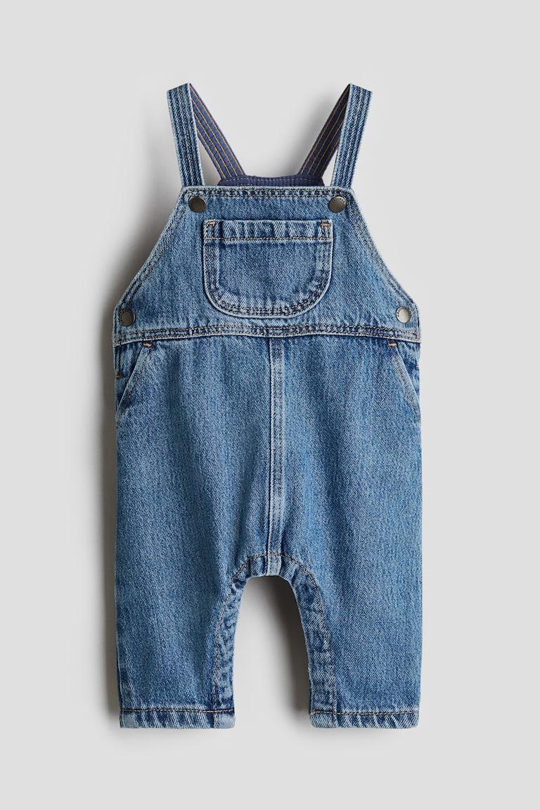 H&M Salopette in denim - Blu denim - BAMBINO