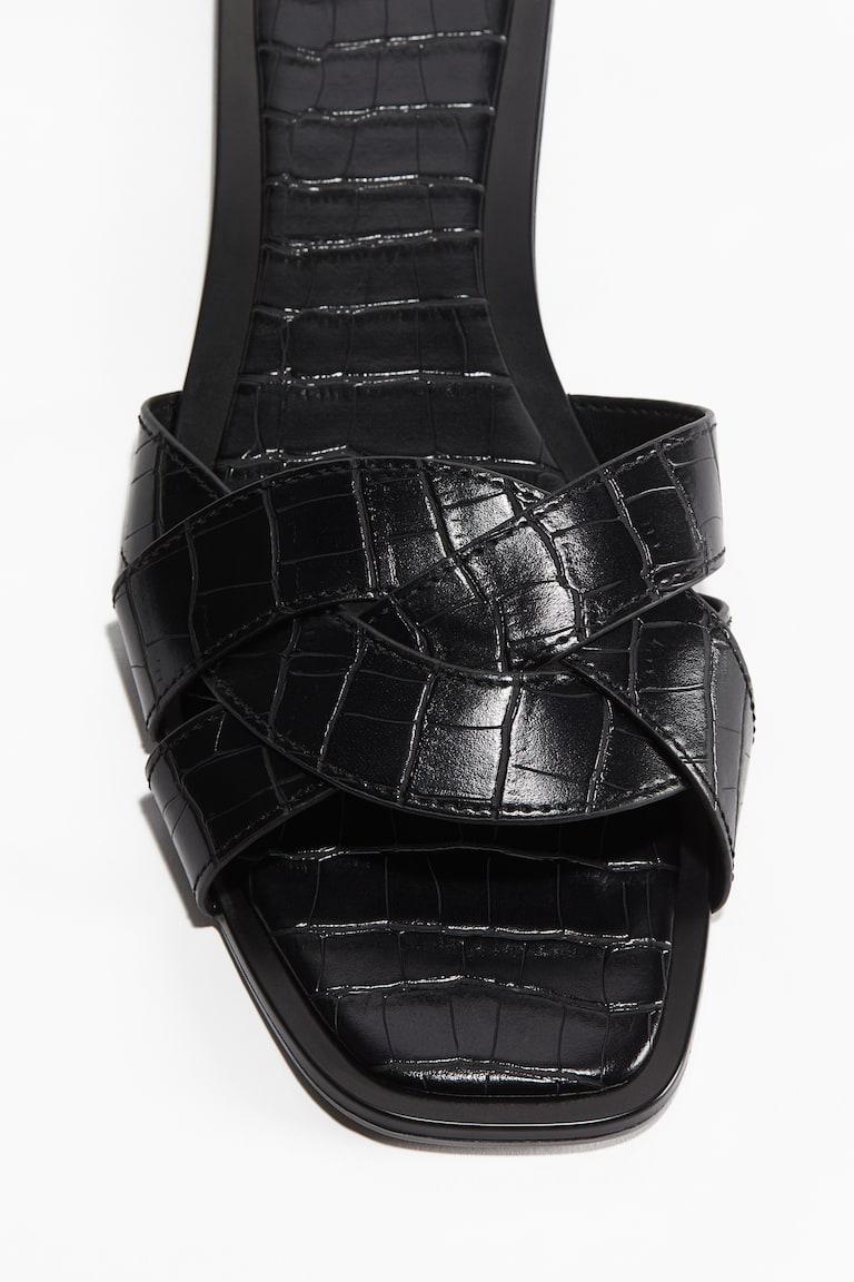 H&M Sandali Intrecciati - Marrone Scuro - DONNA