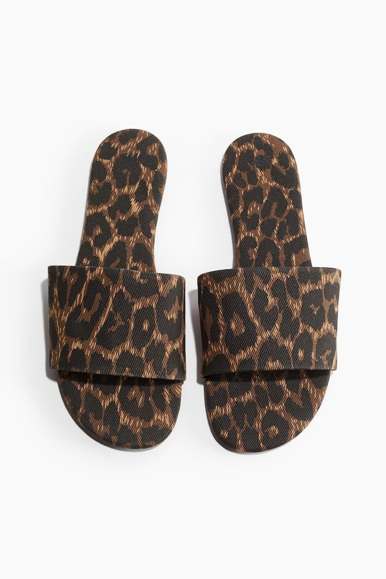H&M Sandali - Marrone/leopardato - DONNA