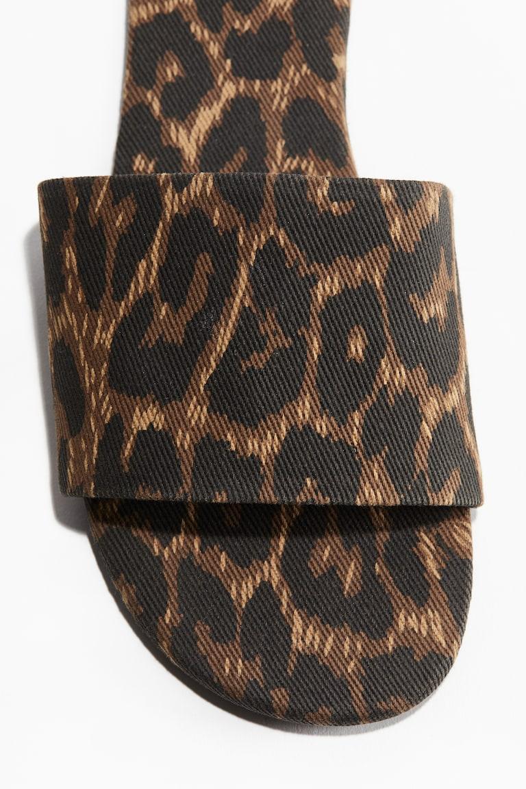 H&M Sandali - Marrone/leopardato - DONNA