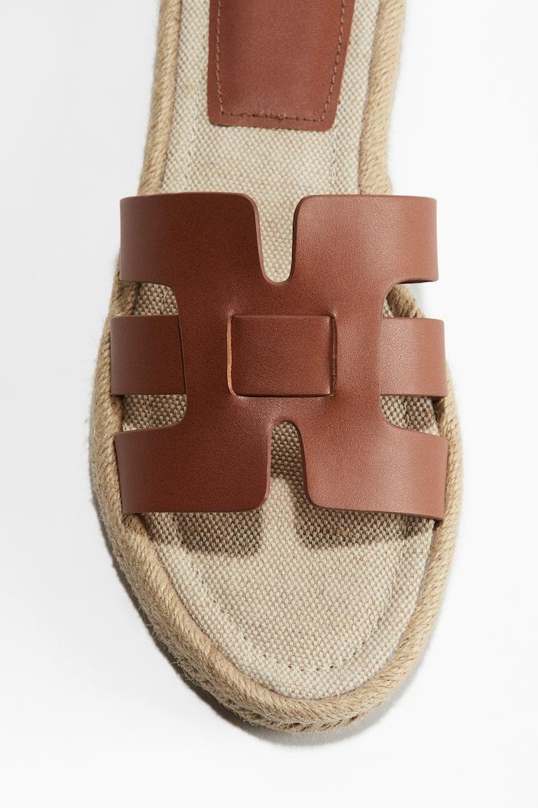 H&M Sandali Tipo Espadrillas - Marrone - DONNA