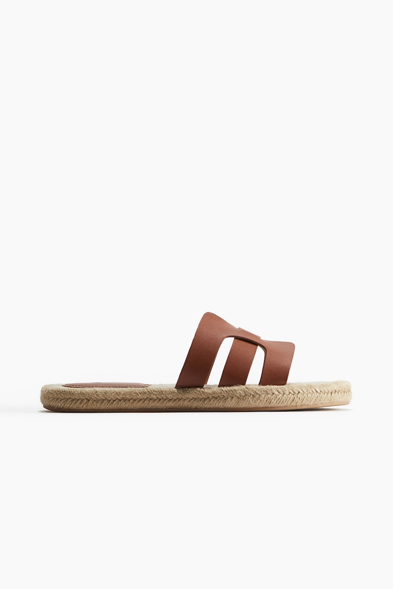 H&M Sandali Tipo Espadrillas - Marrone - DONNA