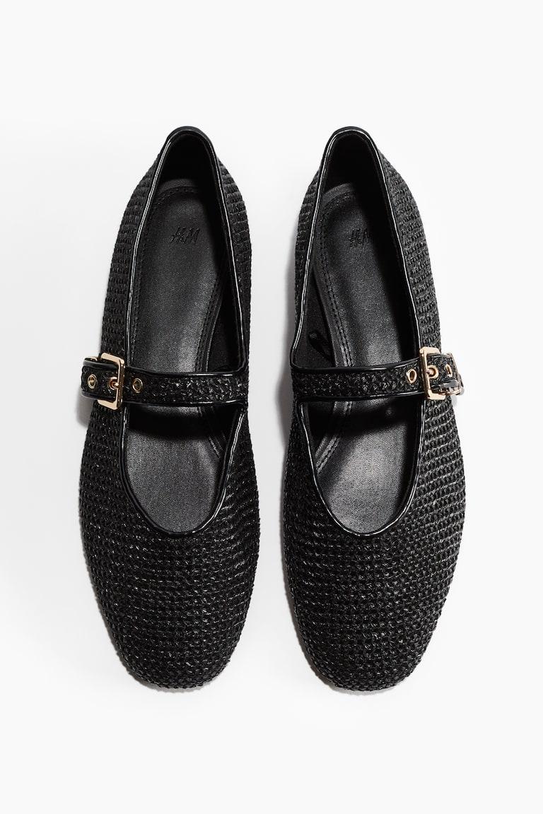 H&M Scarpe Mary Jane Intrecciate - Nero - DONNA