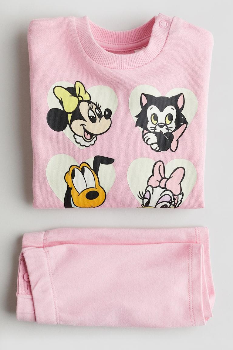 H&M Set 2 Pezzi Con Stampa - Rosa/Minni - BAMBINO