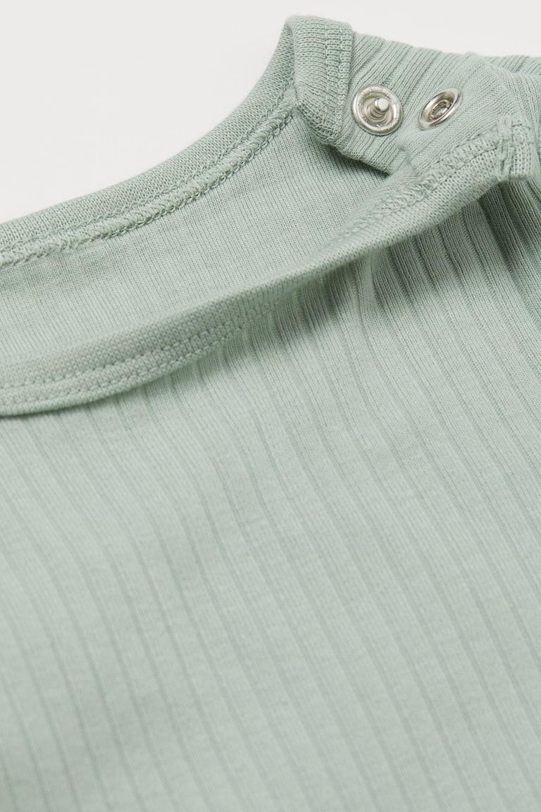 H&M Set In Cotone A Coste - Beige Chiaro - BAMBINO