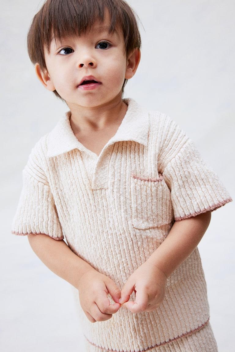H&M Set In Maglia Bouclé 2 Pezzi - Crema - BAMBINO