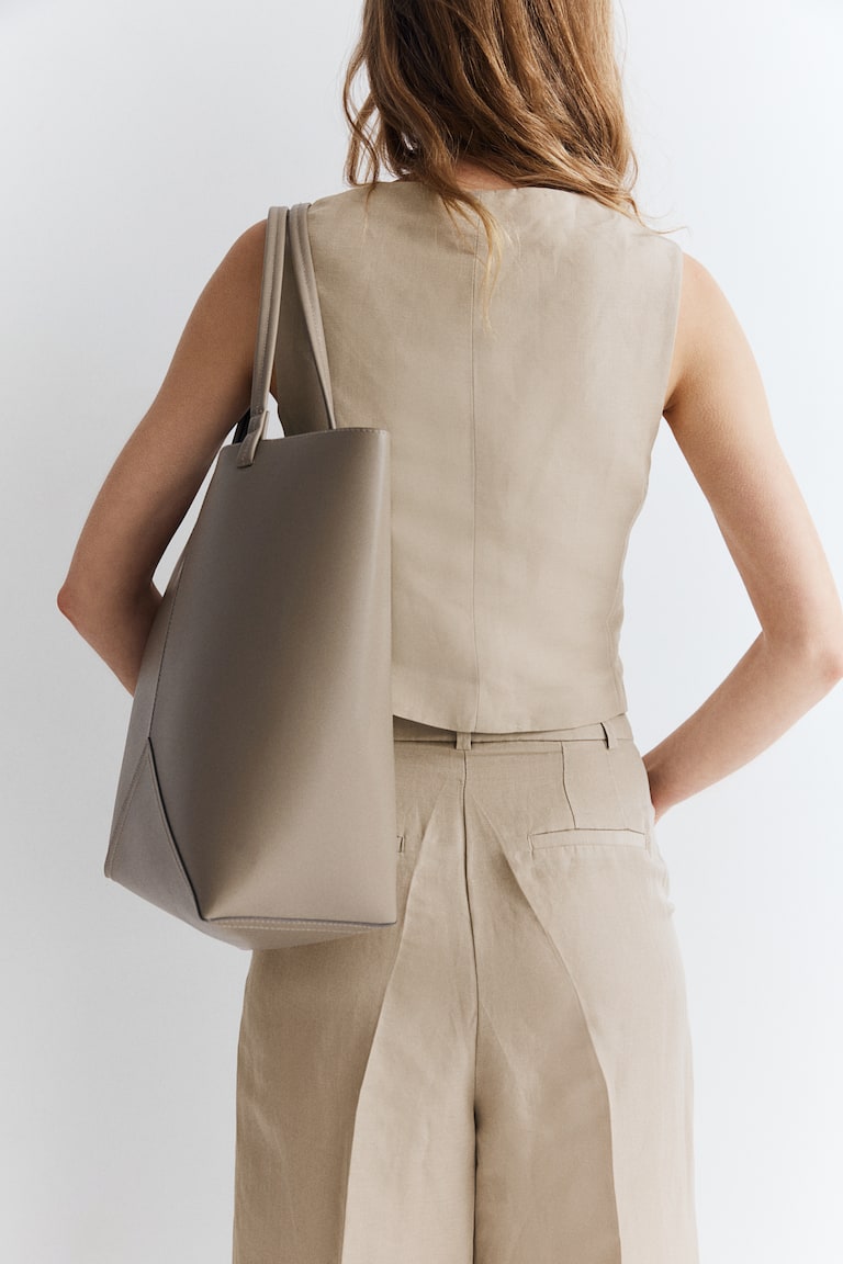 H&M Shopper - Beige Scuro - DONNA