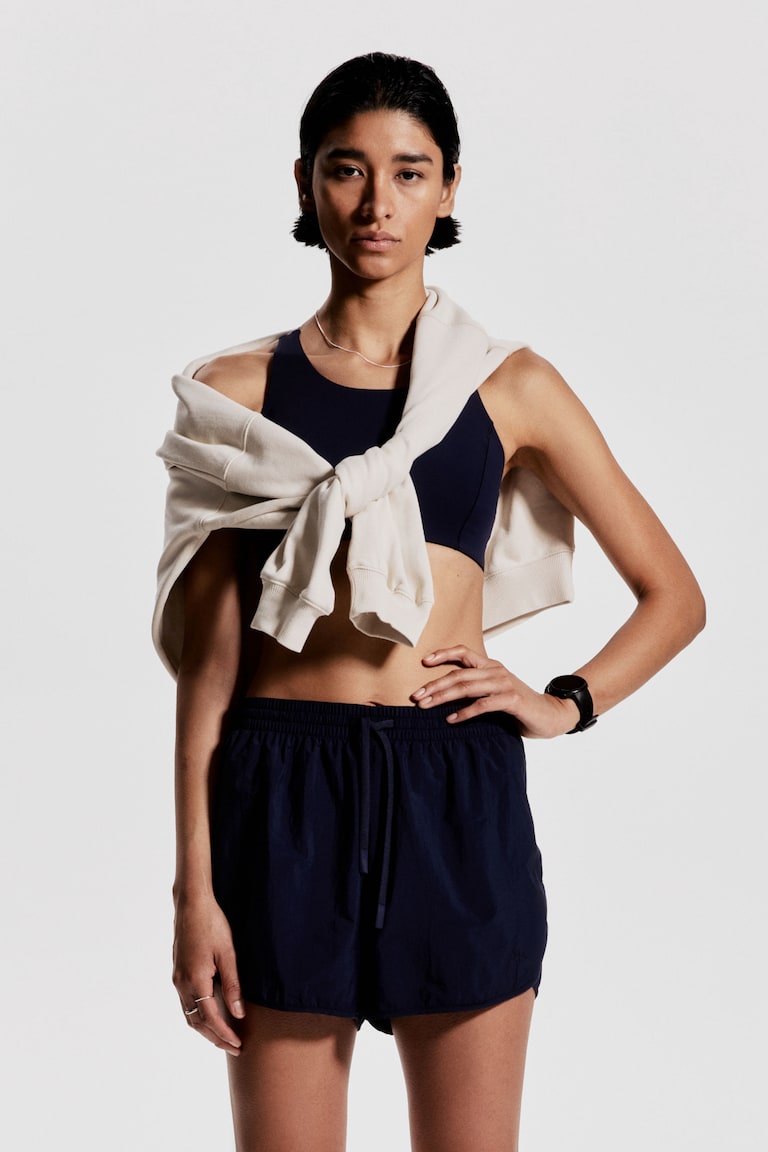 H&M Shorts Da Running Leggeri - Blu Navy - DONNA