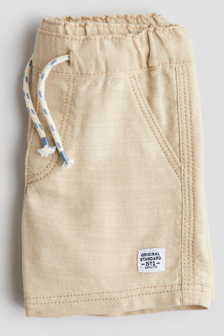 H&M Shorts In Twill - Verde Kaki Chiaro - BAMBINO