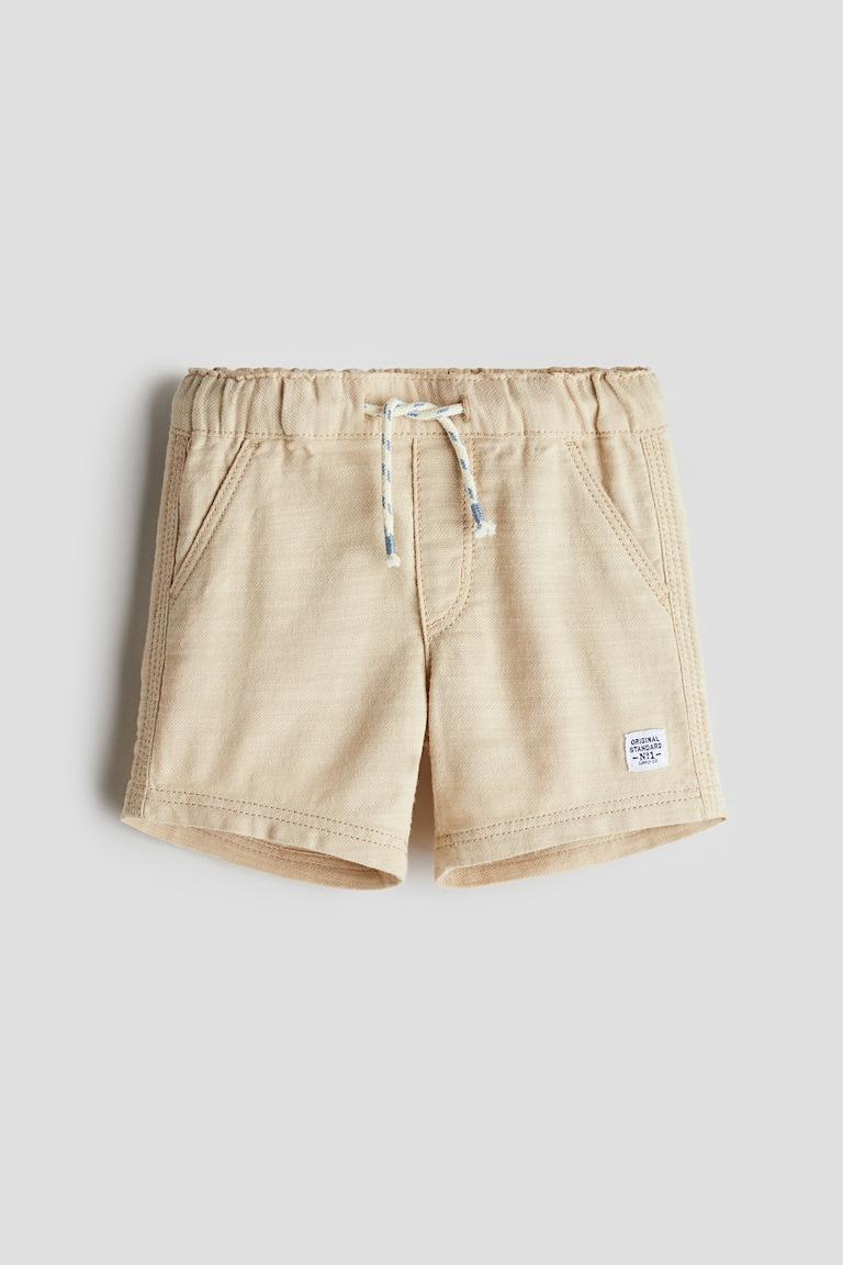H&M Shorts in twill - Verde kaki chiaro - BAMBINO
