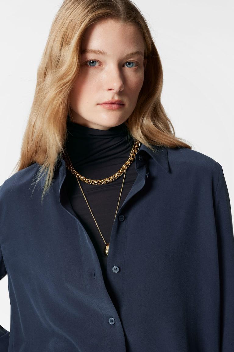 H&M Silk Shirt - Rosa - DONNA