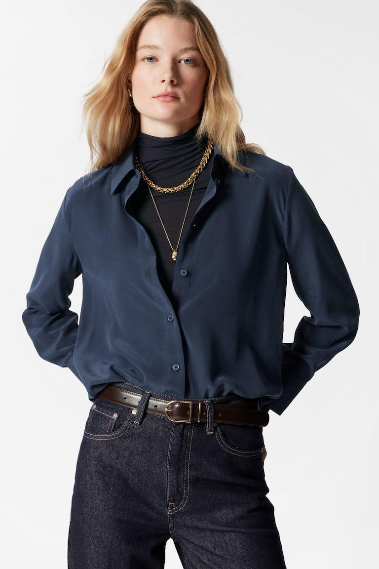 H&M Silk Shirt - Rosa - DONNA