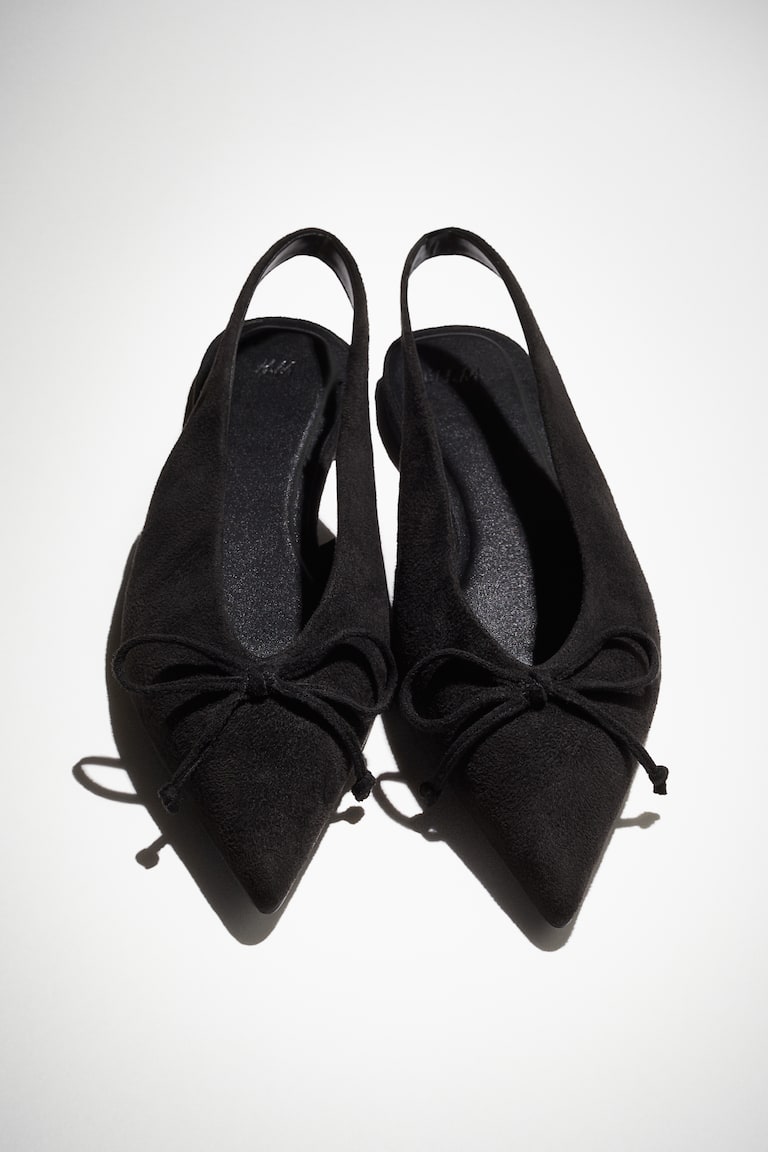 H&M Slingback con fiocco - Nero - DONNA