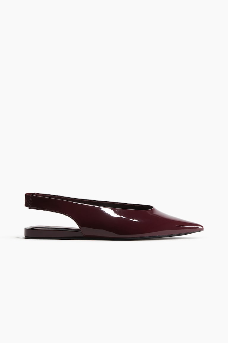 H&M Slingback Di Vernice - Bordeaux - DONNA