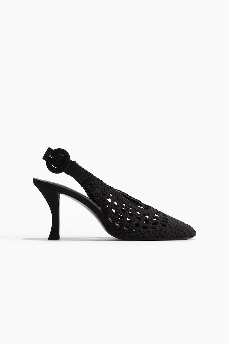 H&M Slingback in tela intrecciata - Crema - DONNA