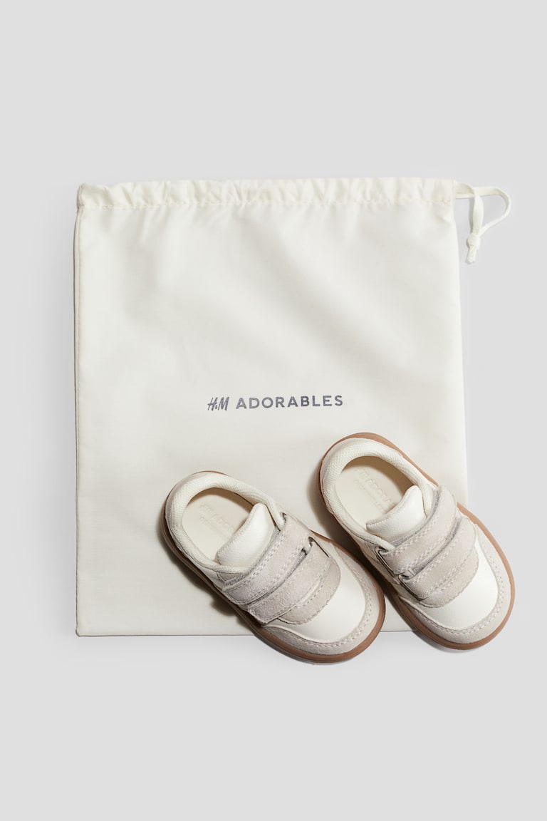 H&M Sneakers In Pelle - Bianco/beige Chiaro - BAMBINO