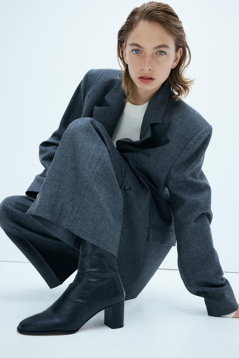 H&M Stivaletti A Calza Alla Caviglia - Nero - DONNA