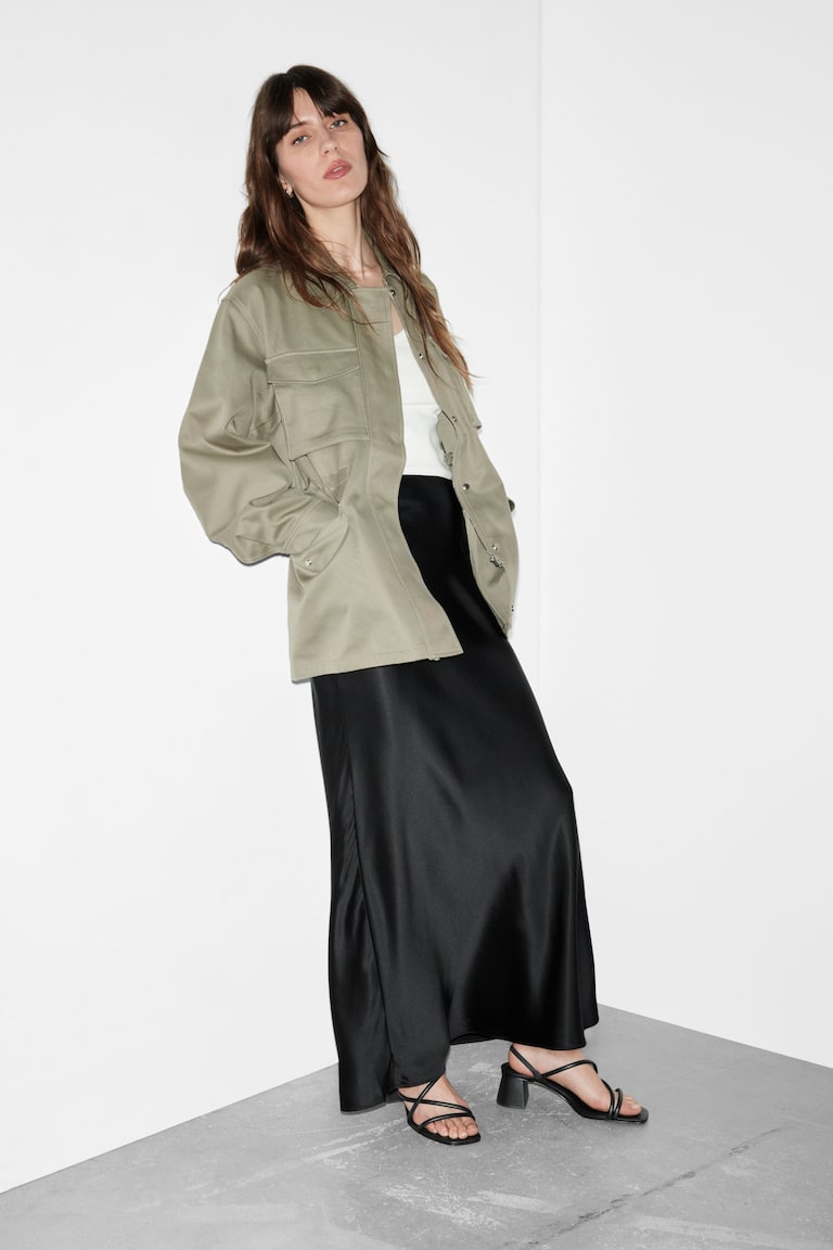 H&M Strappy Block Heel Sandals - Nero - DONNA